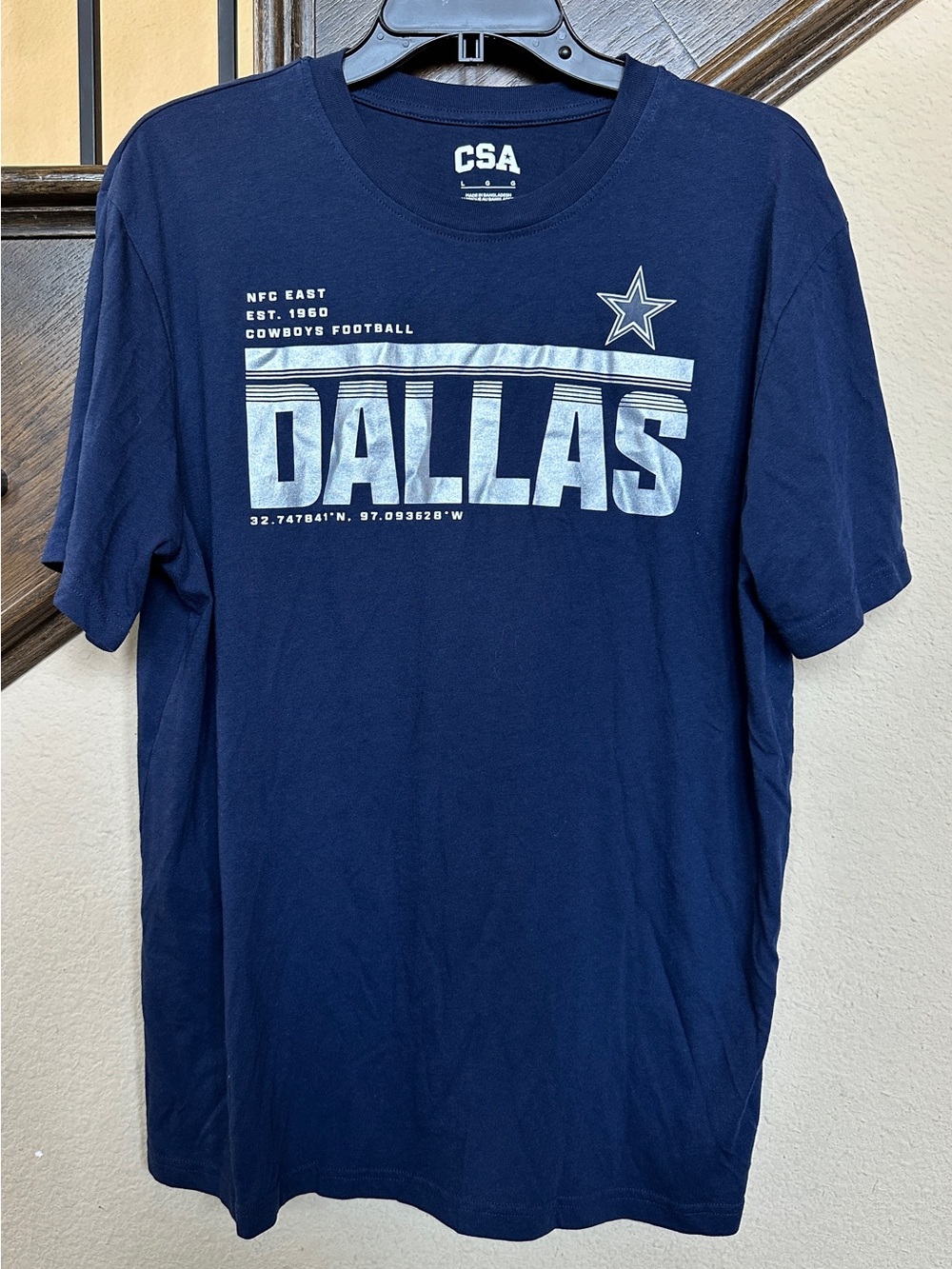Dallas Cowboys NFL Team Men’s T-Shirt Top Navy Blue Large L Men’s Excellent